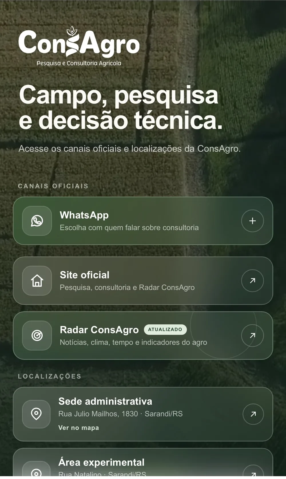 Cartão digital ConsAgro
